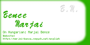 bence marjai business card